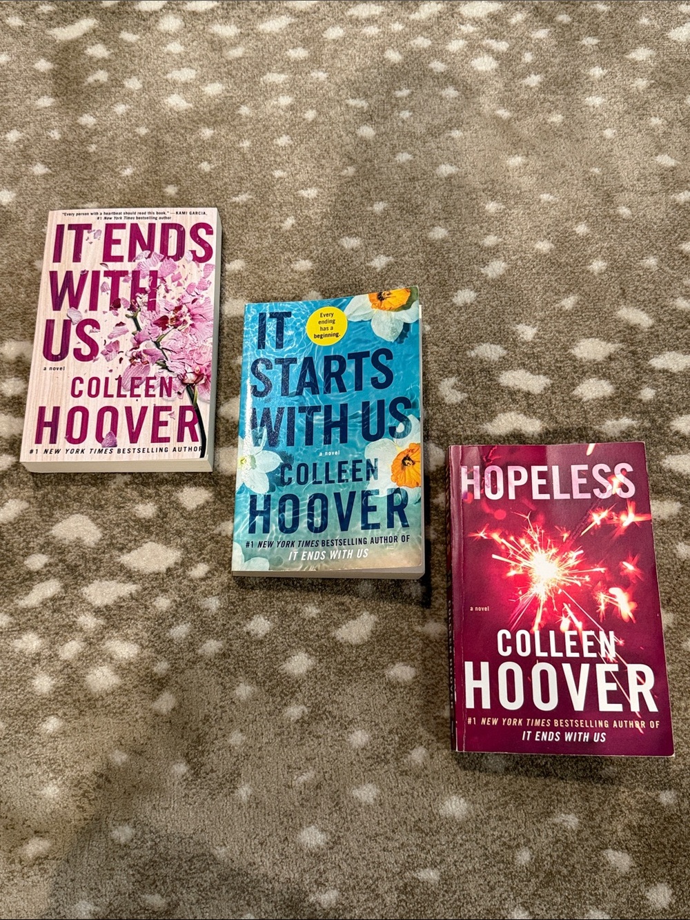 Paperback Book Set - Pink, Blue, Red Covers